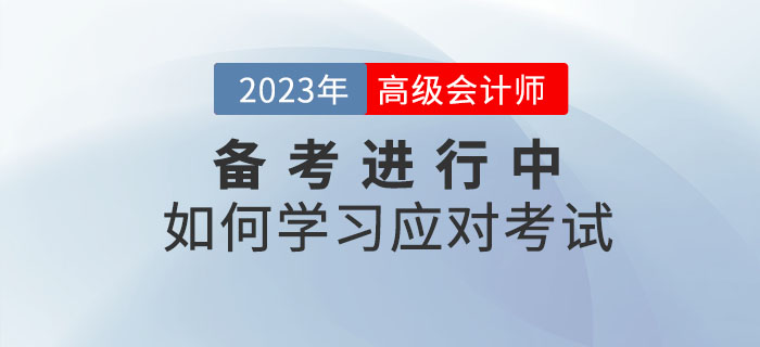 2023年高級會(huì)計(jì)師考試什么樣？如何學(xué)習(xí)應(yīng)對考試