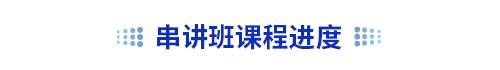 初級(jí)會(huì)計(jì)串講班課程進(jìn)度
