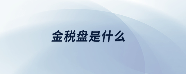 金稅盤是什么？