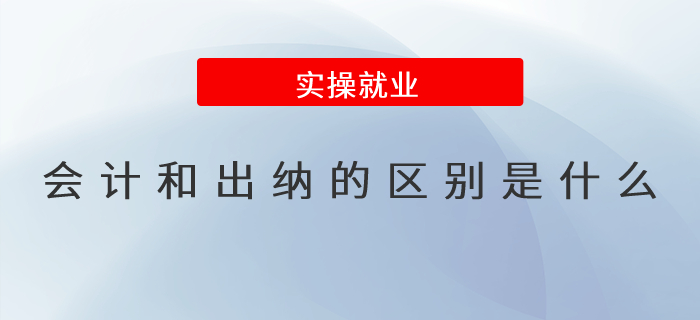 會(huì)計(jì)和出納的區(qū)別是什么？