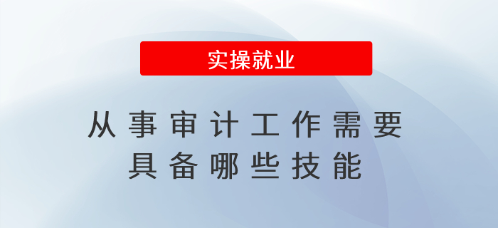 從事審計工作需要具備哪些技能？