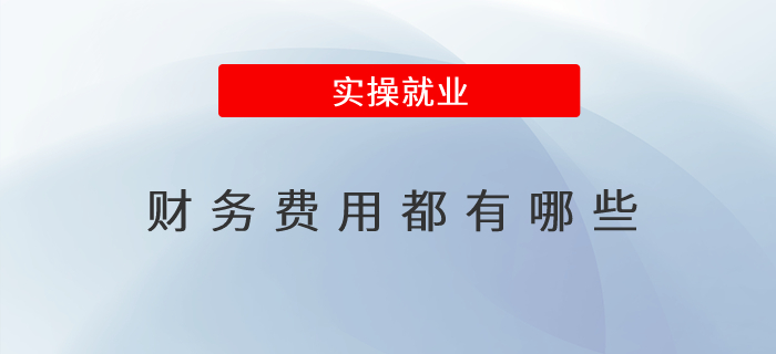 財(cái)務(wù)費(fèi)用都有哪些