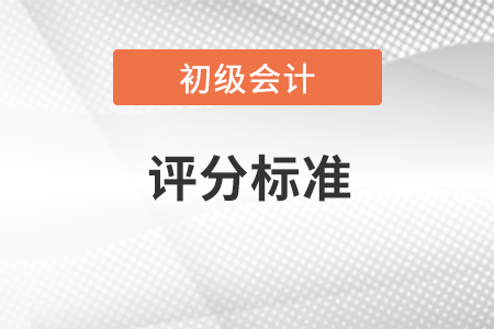 初級會計考試評分標準是什么？