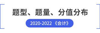 注會會計(jì)題型題量、分值分布