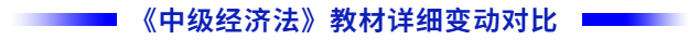 中級會計經(jīng)濟法教材變化