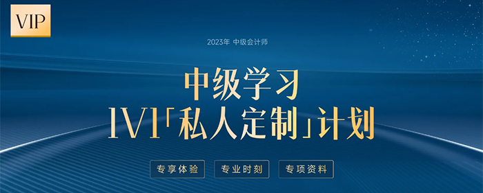 中級會計(jì)1v1私人定制計(jì)劃