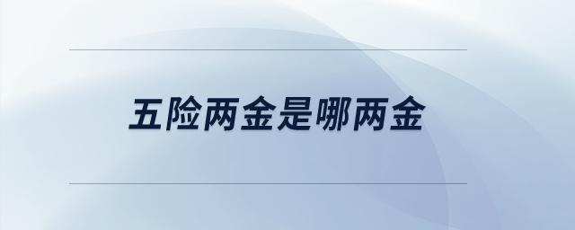 五險兩金是哪兩金？