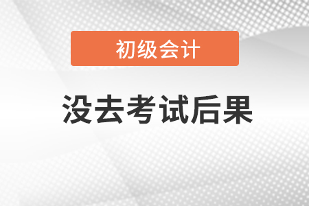 初級會計師考試沒去考試有什么后果？