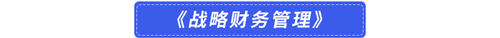 戰(zhàn)略財務(wù)管理
