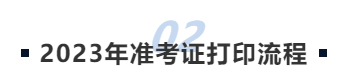 中級會(huì)計(jì)2023年準(zhǔn)考證打印流程