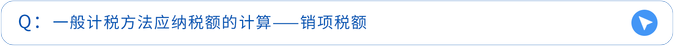 一般計(jì)稅方法應(yīng)納稅額的計(jì)算——銷(xiāo)項(xiàng)稅額