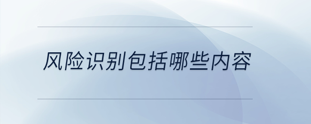 風險識別包括哪些內(nèi)容？