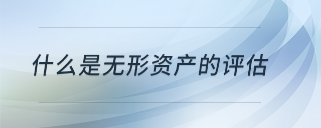 什么是無(wú)形資產(chǎn)的評(píng)估