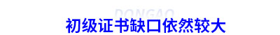 初級(jí)會(huì)計(jì)證書(shū)缺口依然較大