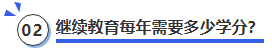 中級會計繼續(xù)教育每年需要多少學分？