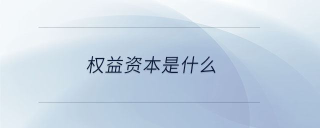 權益資本是什么