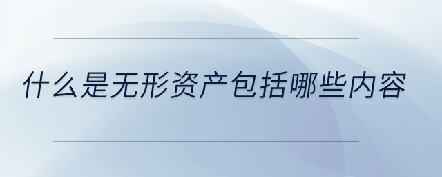 什么是無形資產(chǎn)包括哪些內(nèi)容？