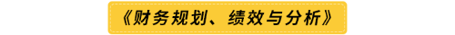 《財(cái)務(wù)規(guī)劃、績效與分析》