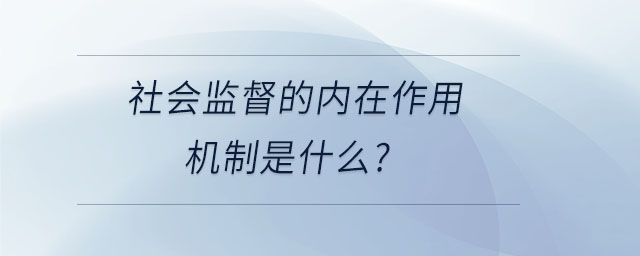 社會(huì)監(jiān)督