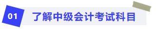 了解中級會計考試科目