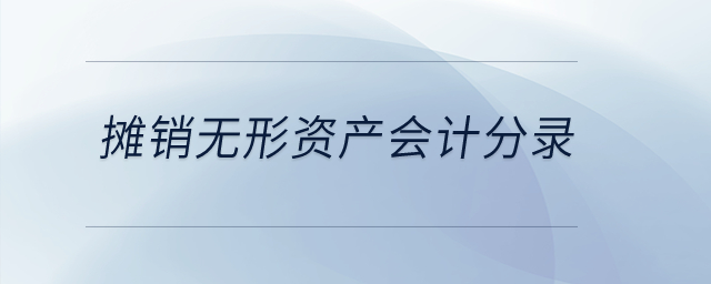 攤銷無形資產(chǎn)會計分錄？