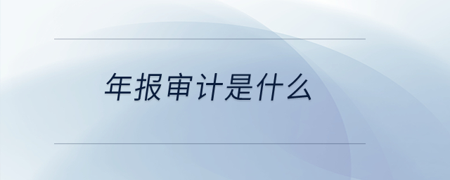 年報審計是什么？