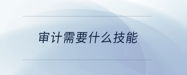 審計(jì)需要什么技能？