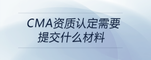 cma資質認定需要提交什么材料