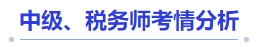 中級(jí)會(huì)計(jì)中級(jí)、稅務(wù)師考情分析