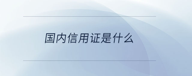 國(guó)內(nèi)信用證是什么