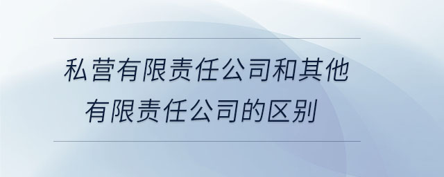 私營有限責任公司和其他有限責任公司的區(qū)別