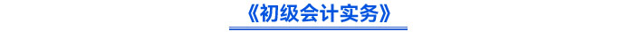 《初級(jí)會(huì)計(jì)實(shí)務(wù)》