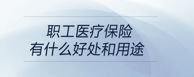 職工醫(yī)療保險(xiǎn)有什么好處和用途
