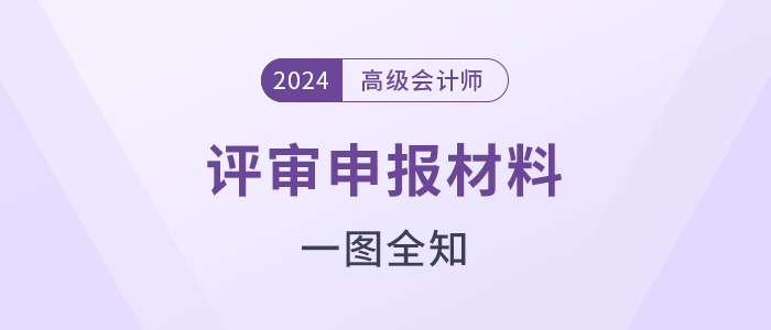 高級(jí)會(huì)計(jì)師評(píng)審申報(bào)需準(zhǔn)備哪些材料，一圖全知