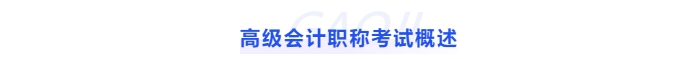 高級(jí)會(huì)計(jì)職稱考試概述