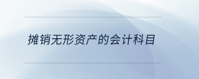 攤銷(xiāo)無(wú)形資產(chǎn)的會(huì)計(jì)科目