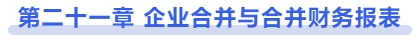 中級會計第二十一章 企業(yè)合并與合并財務(wù)報表