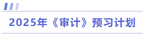 審計預習計劃