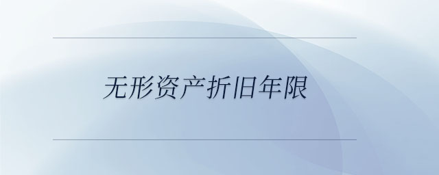 無(wú)形資產(chǎn)折舊年限
