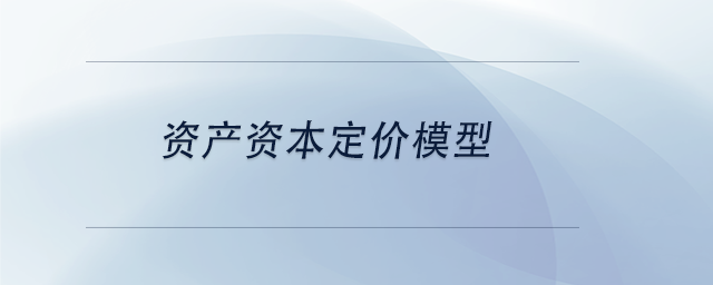中級會計資產資本定價模型