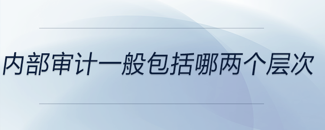 內部審計一般包括哪兩個層次