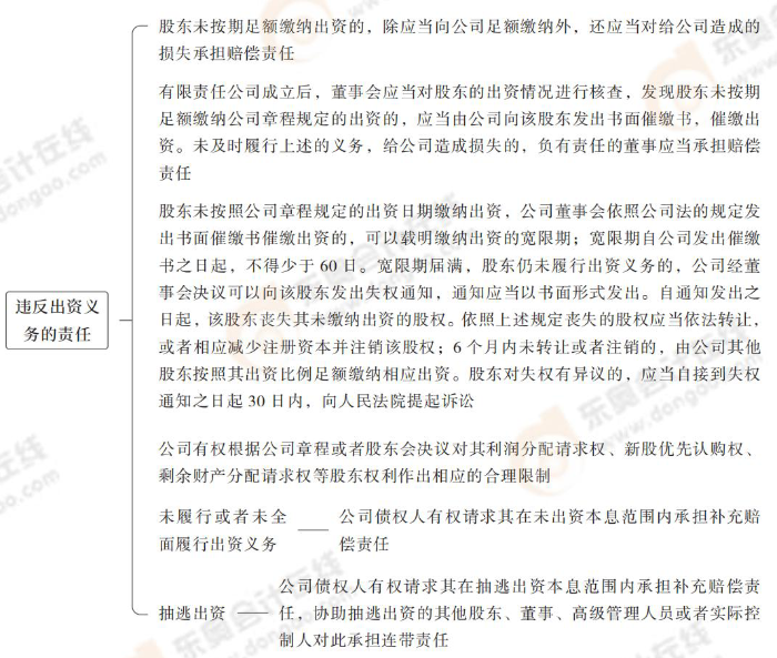 違反出資義務(wù)的責任