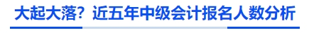 大起大落？近五年中級會計報名人數(shù)分析