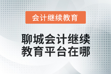 2025年聊城會計人員繼續(xù)教育平臺在哪？
