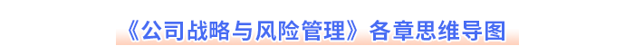 《公司戰(zhàn)略與風(fēng)險管理》各章思維導(dǎo)圖