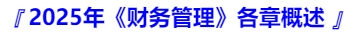 中級會計(jì)《財(cái)務(wù)管理》各章概述