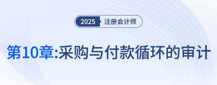 第十章采購(gòu)與付款循環(huán)的審計(jì)_2025年注會(huì)審計(jì)習(xí)題隨章演練