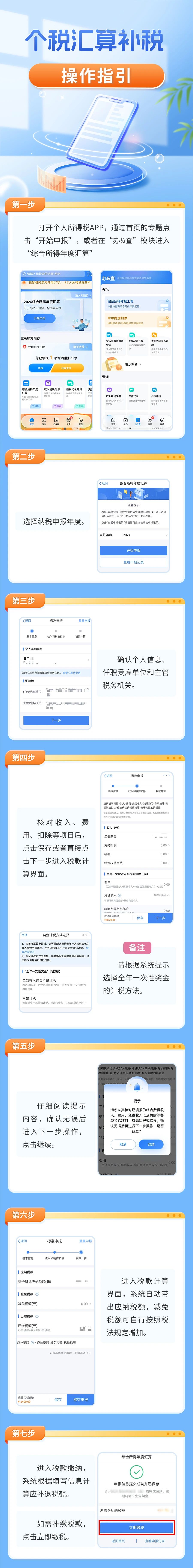 個(gè)稅年度匯算補(bǔ)稅如何辦理？辦稅指引請(qǐng)收好