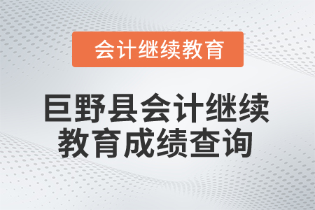 2025年山東省巨野縣會計繼續(xù)教育成績查詢