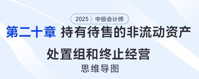2025年中級(jí)會(huì)計(jì)實(shí)務(wù)思維導(dǎo)圖——第二十章：持有待售的非流動(dòng)資產(chǎn)、處置組和終止經(jīng)營